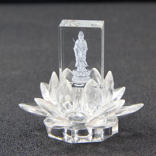 水晶莲花摆件 居家莲花工艺品摆件
